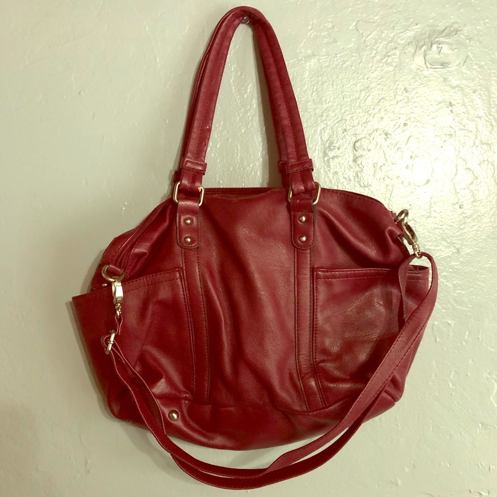 Merona - OverTheShoulder - Maroon Leather bag